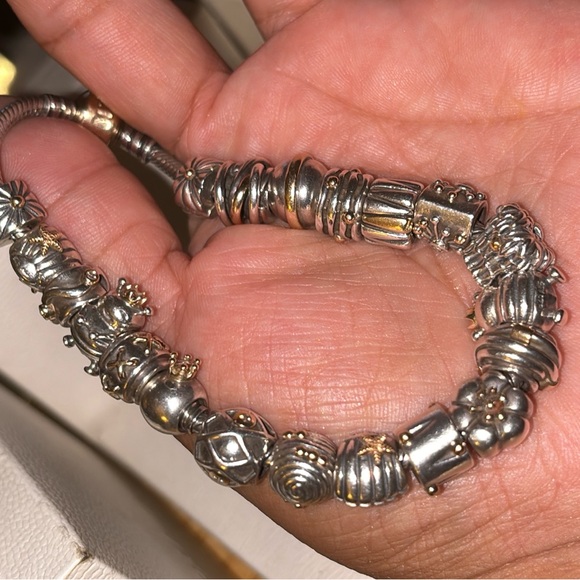 Pandora 14k Gold Sterling Bracelet & 20pc 14k Gold Sterling Pandora Charms Lot - Picture 16 of 16